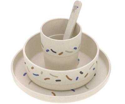 Dětské stolní nádobí LÄSSIG Dish Set PP/Cellulose 2024, little mateys royal blue - 1