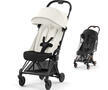 Kočárek CYBEX Coya Matt Black 2024 + ZDARMA: Originální pláštěnka, off white - 1/7