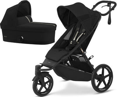 Kočárek CYBEX Avi Spin 2024 včetně korby a adaptéru, moon black - 1