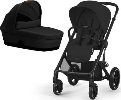 Kočárek CYBEX Balios S Lux 2025 včetně korby, moon black (black frame) - 1