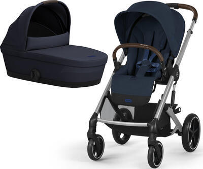 Kočárek CYBEX Balios S Lux 2025 včetně korby, ocean blue (silver frame) - 1