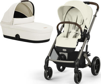 Kočárek CYBEX Balios S Lux 2025 včetně korby, seashell beige (taupe frame)  - 1