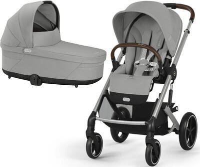 Kočárek CYBEX Balios S Lux 2025 včetně korby, stone grey (silver frame) - 1