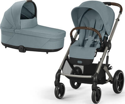 Kočárek CYBEX Balios S Lux 2025 včetně korby, stormy blue (taupe frame)  - 1