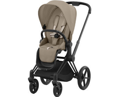 Kočárek CYBEX Priam Matt Black Seat Pack 2024, cozy beige - 1