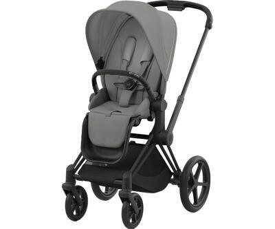 Kočárek CYBEX Priam Matt Black Seat Pack 2024, mirage grey - 1