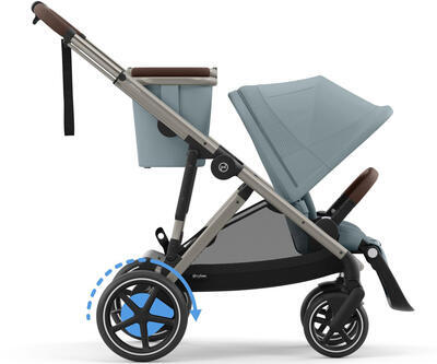 Kočárek CYBEX e-Gazelle S 2024, stormy blue (taupe frame)  - 1