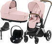 Kočárek CYBEX Set e-Priam Chrome Brown Seat Pack 2024 včetně Cloud T i-Size PLUS a báze, peach pink - 1/7