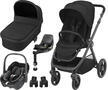 Kočárek MAXI-COSI Akční set Oxford 2024 + ZDARMA Základna FamilyFix 360 Pro a Adaptéry, essential black - 1/7