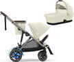 Kočárek CYBEX e-Gazelle S 2024 včetně korby, seashell beige (taupe frame)  - 1/7