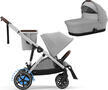 Kočárek CYBEX e-Gazelle S 2024 včetně korby, stone grey (silver frame) - 1/7