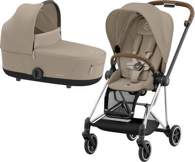 Kočárek CYBEX Mios Chrome Brown Seat Pack 2024 včetně korby, cozy beige - 1