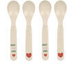 Dětské lžičky LÄSSIG Spoon Set PP/Cellulose 2024, happy rascals heart lavender - 1/4