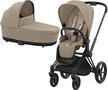 Kočárek CYBEX Priam Matt Black Seat Pack 2024 včetně korby, cozy beige - 1/7