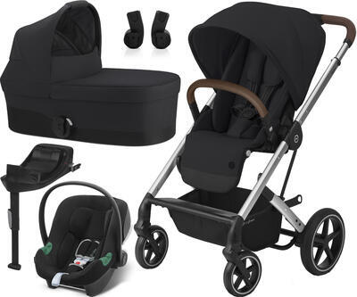 Kočárek CYBEX Set Balios S Lux Silver 2022 včetně Aton B2 i-Size a báze - 1