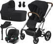 Kočárek CYBEX Set Balios S Lux Silver 2022 včetně Aton B2 i-Size a báze, deep black - 1/7