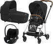 Kočárek CYBEX Set Mios Chrome Brown Seat Pack 2024 včetně Cloud T i-Size PLUS, sepia black - 1/7