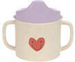 Dětský hrneček s pítkem LÄSSIG Sippy Cup PP/Cellulose 2024, happy rascals heart lavender - 1/5