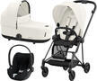 Kočárek CYBEX Set Mios Matt Black Seat Pack 2024 včetně Cloud T i-Size PLUS, off white - 1/7