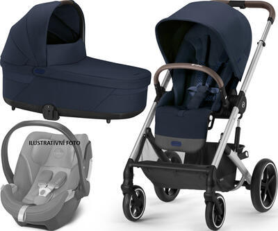 Kočárek CYBEX set Balios S Lux 2024 včetně Aton 5, ocean blue (silver frame) - 1