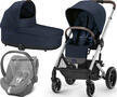 Kočárek CYBEX set Balios S Lux 2024 včetně Aton 5, ocean blue (silver frame) - 1/7