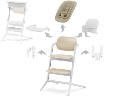 Židlička CYBEX Lemo 4v1 2024 + ZDARMA Sada CYBEX Lemo Learning Tower, sand white - 1