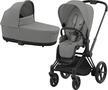 Kočárek CYBEX e-Priam Matt Black Seat Pack 2024 včetně korby, mirage grey - 1/7