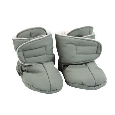 Capáčky VOKSI Baby Booties 2025, meadow green light grey 0-1y - 1