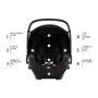 Set BRITAX RÖMER Baby-Safe 3 i-Size + Flex Base iSense + Dualfix 3 i-Size 2022, space black - 2/7