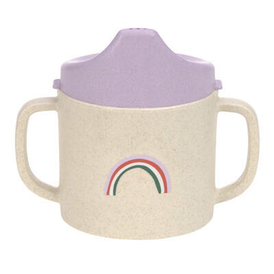 Dětský hrneček s pítkem LÄSSIG Sippy Cup PP/Cellulose 2024, happy rascals heart lavender - 2