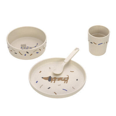 Dětské stolní nádobí LÄSSIG Dish Set PP/Cellulose 2024, little mateys royal blue - 2