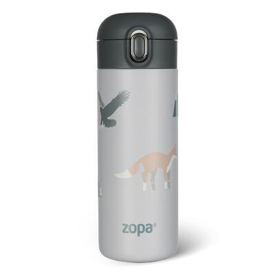 Termoska na tekutiny ZOPA s pítkem 400 ml 2024, mountains - 2