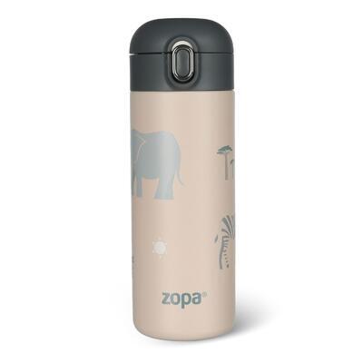 Termoska na tekutiny ZOPA s pítkem 400 ml 2024, safari - 2