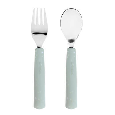 Dětský příbor LÄSSIG Cutlery with Silicone Handle 2pcs 2024, blue - 2