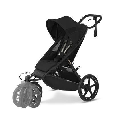 Kočárek CYBEX Avi Spin 2024 včetně korby a adaptéru, moon black - 2