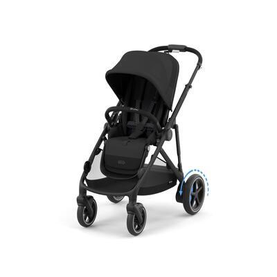 Kočárek CYBEX e-Gazelle S 2025, moon black (black frame) - 2