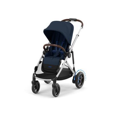 Kočárek CYBEX e-Gazelle S 2025, ocean blue (silver frame) - 2