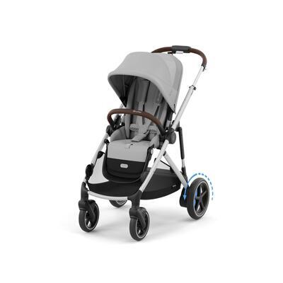 Kočárek CYBEX e-Gazelle S 2024, stone grey (silver frame) - 2