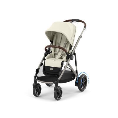 Kočárek CYBEX e-Gazelle S 2024 včetně korby, seashell beige (taupe frame)  - 2