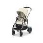 Kočárek CYBEX e-Gazelle S 2024, seashell beige (taupe frame)  - 2/7