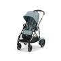 Kočárek CYBEX e-Gazelle S 2024 včetně korby, stormy blue (taupe frame)  - 2/7