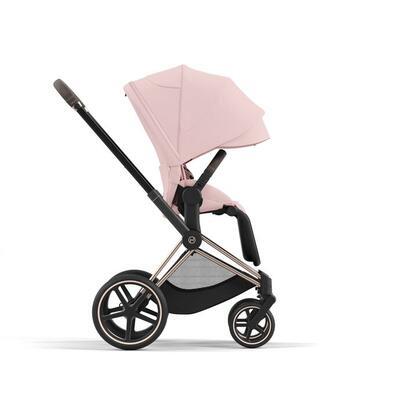 Kočárek CYBEX Priam Matt Black Seat Pack 2024, peach pink - 2