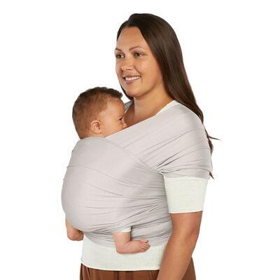 Šátek ERGOBABY Aura Sustainably Sourced Mesh Baby Wrap 2024, soft grey - 2