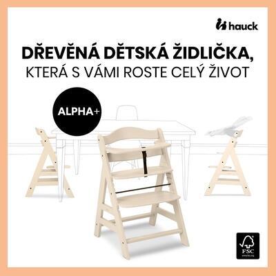 Dřevěná jídelní židle HAUCK Alpha+ 2024, vanilla - 2