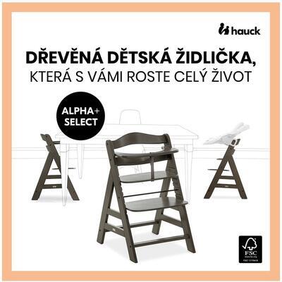 Dřevěná jídelní židle HAUCK Alpha+ 2024, select charcoal - 2