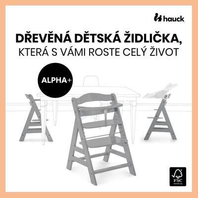 Dřevěná jídelní židle HAUCK Alpha+ 2024, grey - 2