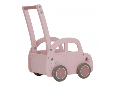 Chodítko LITTLE DUTCH Auto dřevěné 2024, pink - 3