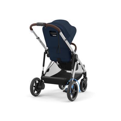 Kočárek CYBEX e-Gazelle S 2024, ocean blue (silver frame) - 3