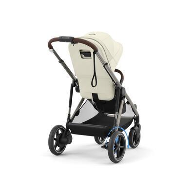 Kočárek CYBEX e-Gazelle S 2024 včetně korby, seashell beige (taupe frame)  - 3