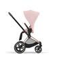 Kočárek CYBEX Priam Matt Black Seat Pack 2024, peach pink - 3/7